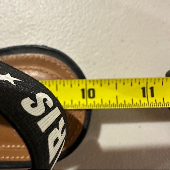 Givenchy Rivington Logo Elastic Slingback Black Leather Flats Mules 39.5 US 9.5 - Picture 9 of 13